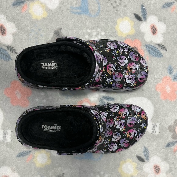 Skechers Foamies Chill Summer Clog w/ Faux Fur - Picture 2 of 2